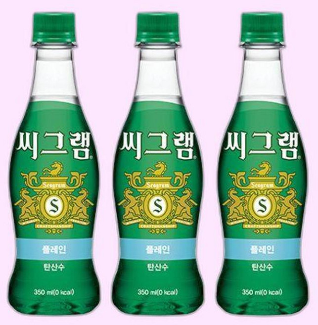 가져유 씨그램 플레인 350PET 12+12개 업소용 행사 음료 탕비실 급식, 단품, 350ml