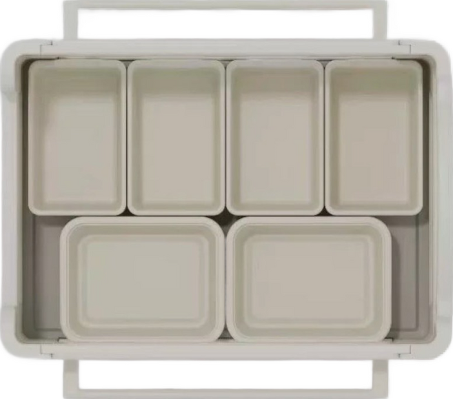 多功能嬰兒尿布台附儲物空間 寶寶換尿布護理台, 6收納盒