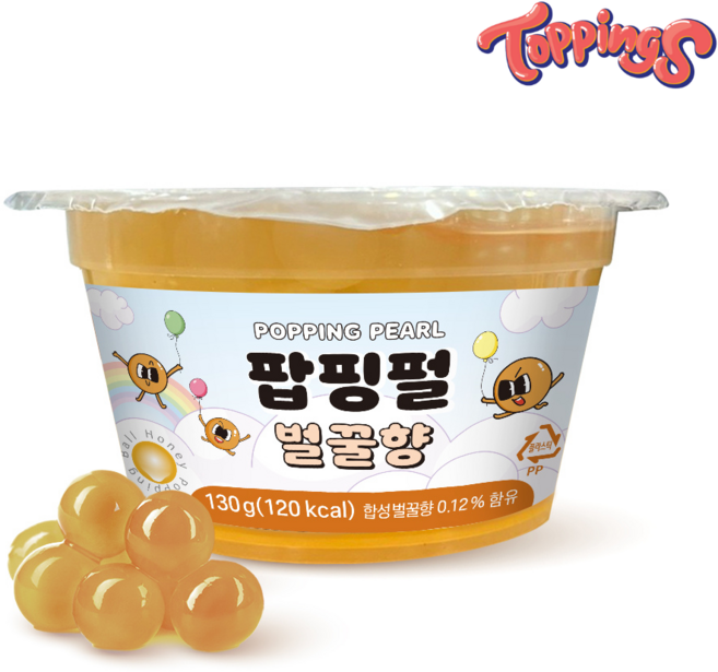 토핑스 팝핑펄 팝핑보바 벌꿀향 130g, 1개, 1개입