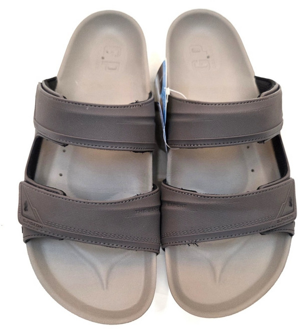 G.P 防水運動拖鞋 柏肯鞋款 防滑輕量橡膠底氣墊男生拖鞋 5645, 灰褐色,43號