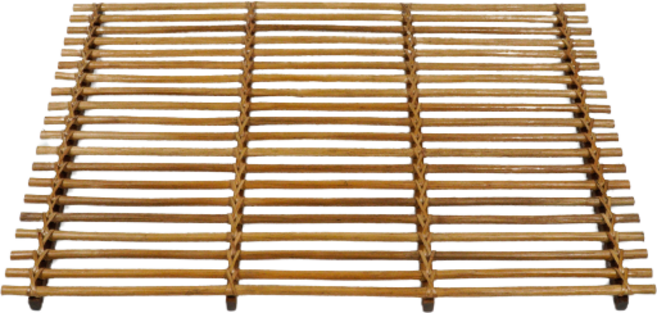 라탄상점 라탄 테이블 나무 매트 L