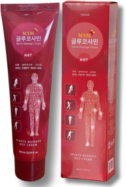 바르는 스포츠 맛사지 겔 젤 크림 핫 온열효과 MSM 글루코사민, 1개, 150ml - 쿠팡