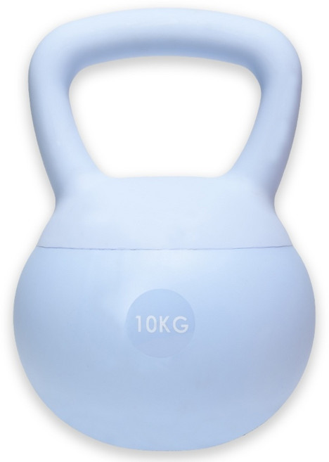 펠컨 무소음 소프트 케틀벨, 1개, 10kg, 블루