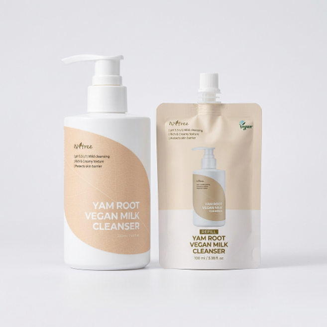 이즈앤트리 참마 비건 밀크 클렌저 220ml 리필기획 (+리필100ml), 320ml