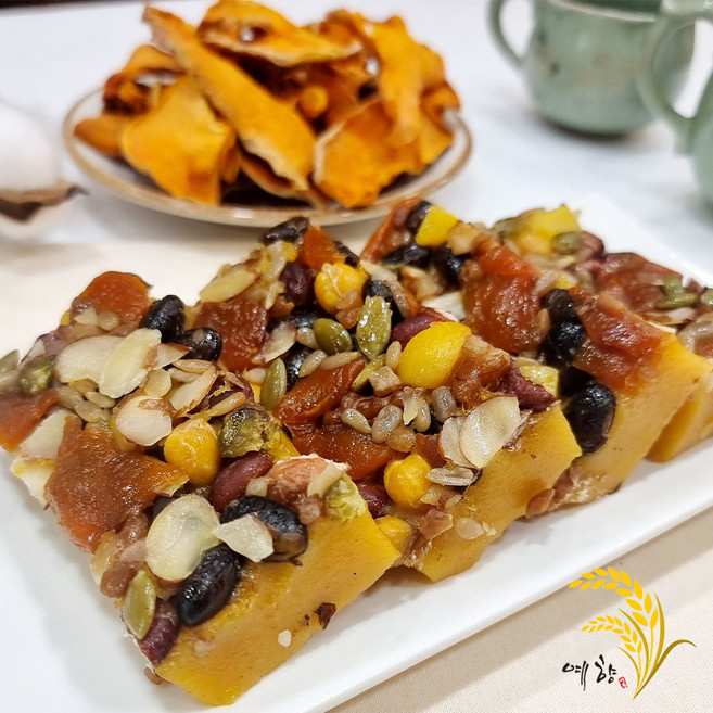 예향떡방 호박 영양떡 20개 2kg / 간식 식사대용 영양찰떡 개별포장 떡, 100g