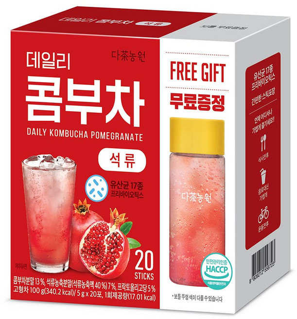 다농원 데일리 콤부차 석류, 5g, 20개입, 1개