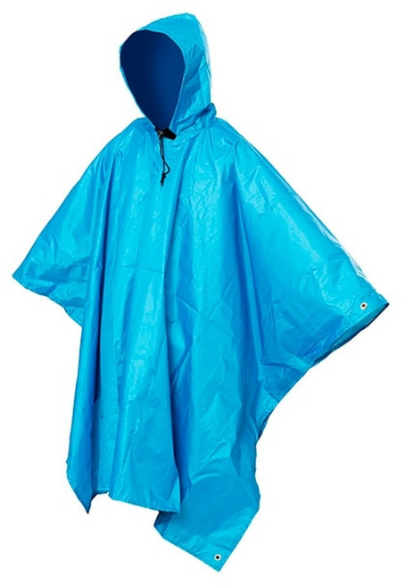 코팅타프 렉타 타프 그늘막 대형암막 3 in 1 하이킹 판초 레인 코트 배낭 방수 방수포 with hood 사냥 판초 야외 캠핑 텐트 매트 천막 대피소, 푸른