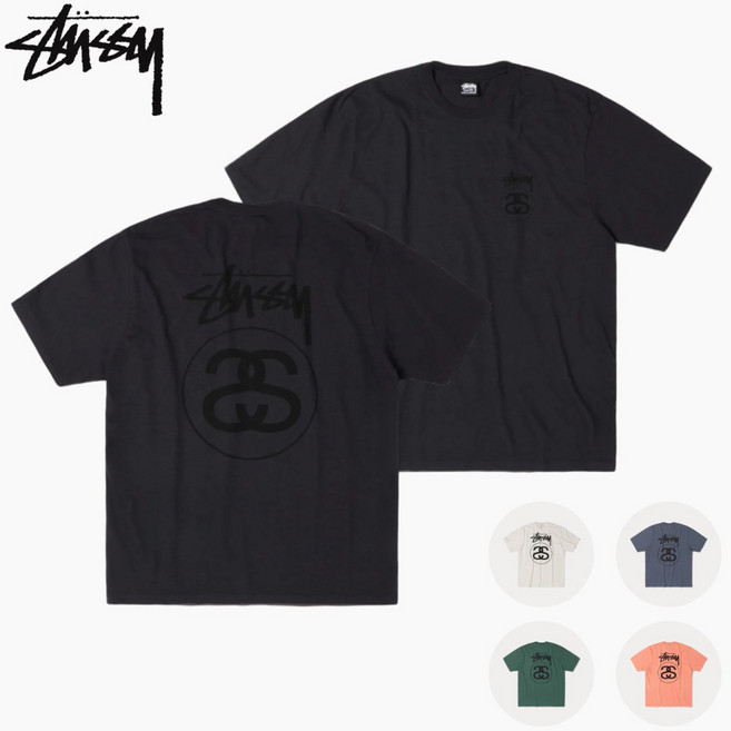 스투시 반팔 스탁 링크 피그먼트 다이드 STUSSY TEE