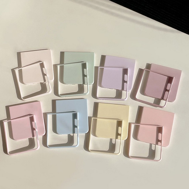 몽세븐 갤럭시 제트플립7 파스텔 컬러 하드케이스