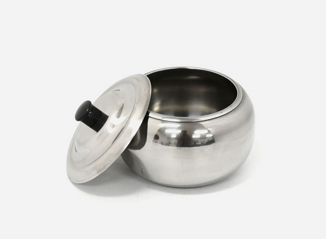 국산 스텐 미니 복단지 장식용 미니요강 금전보관 저금통 재물 인테리어 풍수 액막이 이사 돈단지 소금단지, 1개