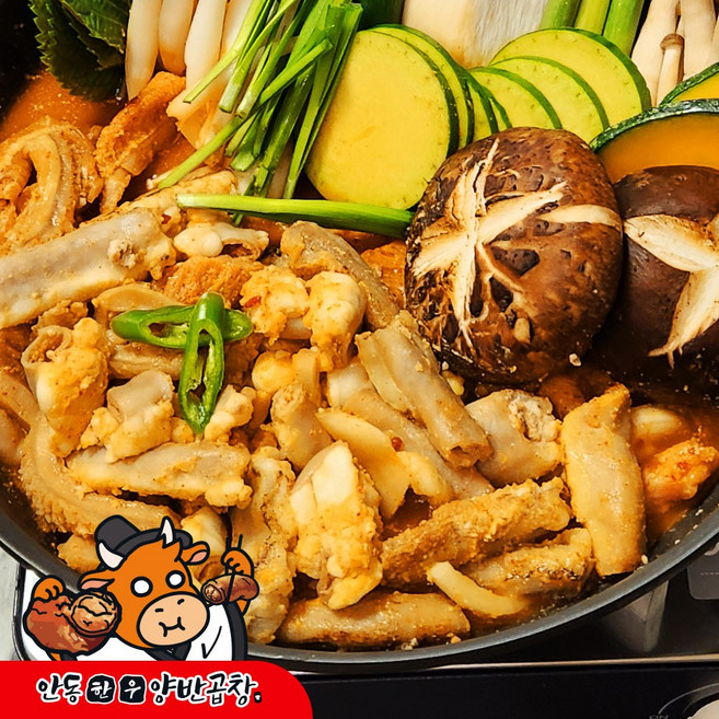 안동한우 양반곱창 한우 소곱창전골 국내산 캠핑음식 밀키트, 1개, 500g