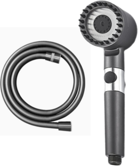 스피릿태드 파워수압 3단 절수 샤워헤드+호스, 1개