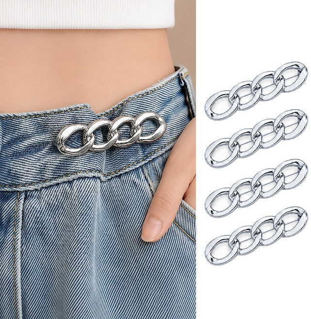데이앤픽 바지 허리 줄이기 셀프 수선 옷핀 브로치 핀 4P, 4개, 실버