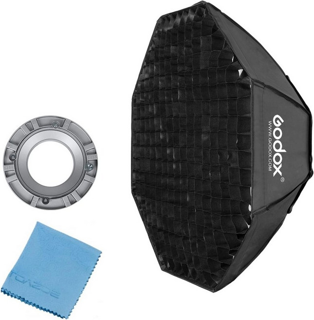 Godox 9인치 x 35인치 22x90cm 허니컴 그리드 스트립 소프트박스 사진 스튜디오Bowens 마운트 플래시 조명 S타입 브래킷 Bowens 홀더 스피드라이트, FW 95CM