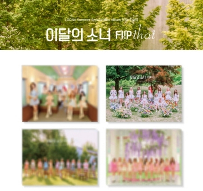 이달의 소녀 LOONA Summer Special Flip That 플립댓 희진 비비 츄, C버전(야외의자)
