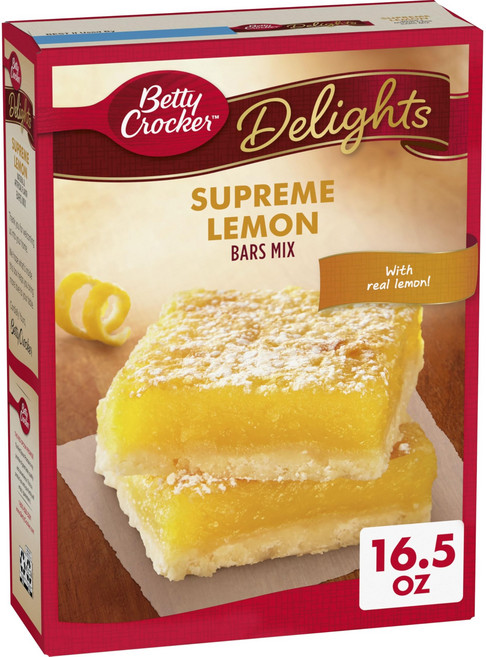 베티 크로커 딜라이츠 슈프림 레몬 바 믹스 467.45그램 Betty Crocker Delights Supreme Lemon Bars Mix 16.5 oz., 1개