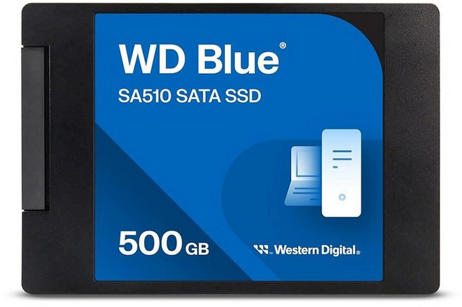 Western Digital 500GB WD Blue SA510 SATA SSD - SATA III 6Gbs 560MBs - WDS500G3B0A 내장 솔리드