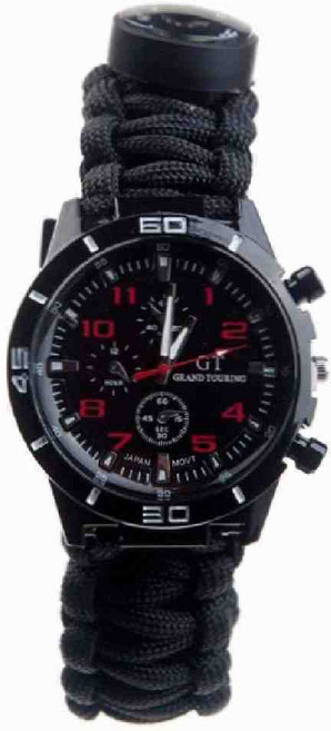 올몰 밀리터리 시계 블랙 생존시계 온도계시계 군대시계