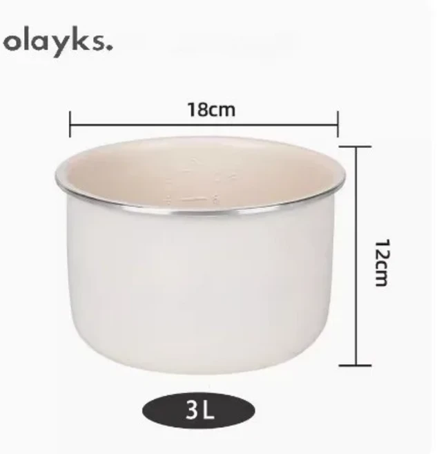 전기압력솥 라이너와 소형 전기요리 국수냄비 찜기, 03 3L electric pressure