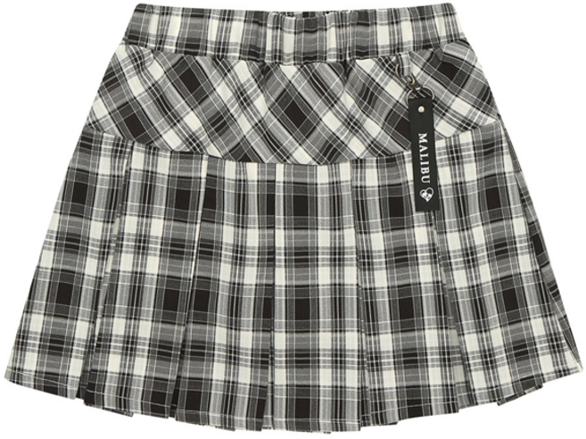 에스핏 주니어 키즈 주름 치마 체크 플리츠 SK SJZ304FCSK04