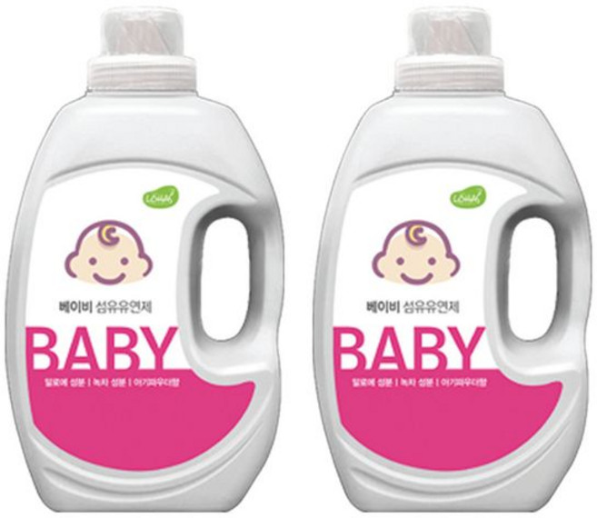 아토세이프 유아 섬유유연제 2.0L, 2개, 2L
