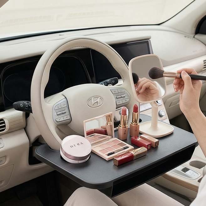 다용도 차량용 테이블 트레이, 검은색, 1개