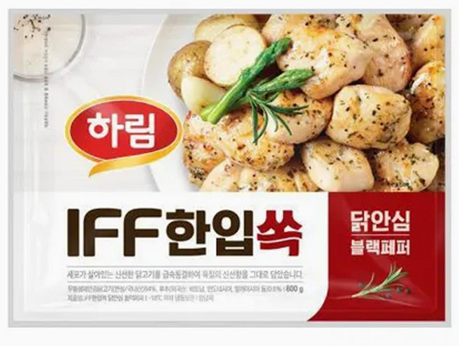 하림 IFF 한입쏙 닭안심 블랙페퍼, 1개, 800g