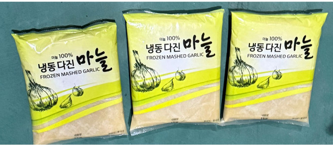 농우 냉동 다진마늘 1kg x 3개 중국산