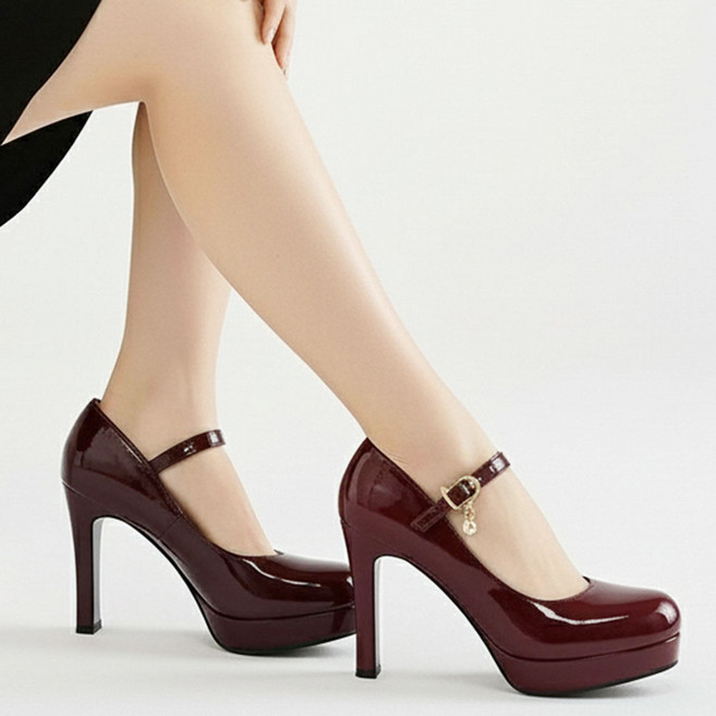 아이위크 여성 구두 10cm 봄 여름 가보시 메리제인 펌프스 힐