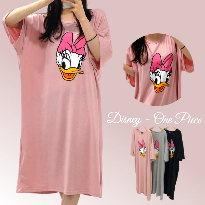 카라샵 디즈니정품 시원한 원단 오버핏 데이지 원피스 S-3XL