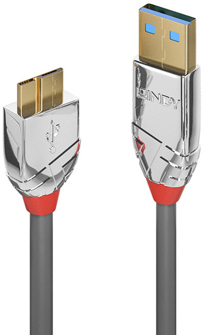 LINDY林帝 USB3.0 TYPE-A公 TO MICRO-B公傳輸線 0.5公尺-3公尺, 1個, 36658