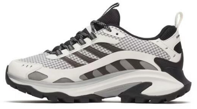 【Merrell】女 MOAB SPEED 2 GTX 輕量戶外 防水登山健行鞋 黑白色 NO.038518