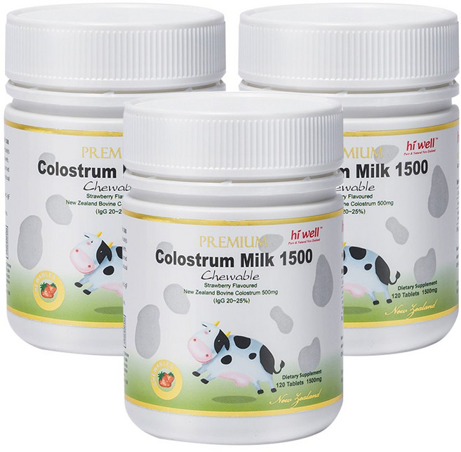 하이웰 프리미엄 초유 1500 360츄어블정 (딸기맛), 1개, 360정