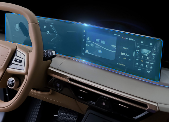 [오카] 2025 액티언 호환 용품 내비게이션 디스플레이 풀커버 보호 필름 지문방지 기스방지, 1GB, 네비보호필름