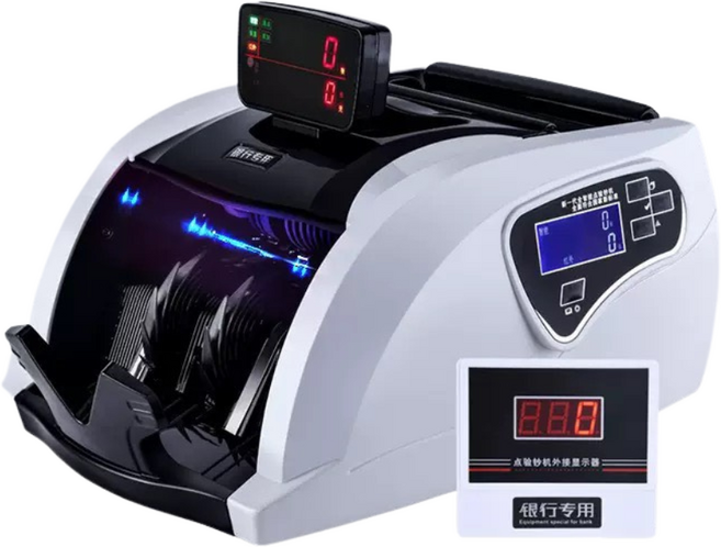 SunYeah 點驗鈔機，具備語音提示與偽鈔檢測功能，支援高速點鈔與可旋轉螢幕設計, 1個, 888台幣點驗鈔機