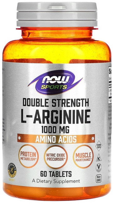 나우푸드 더블 스트렝스 L-아르기닌 1000mg 아미노산 타블렛, 60정, 1개