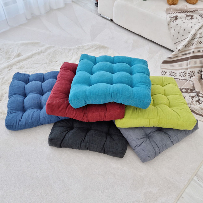 허즈아이 대형방석 10cm 솜 일체형 거실 명상 좌식 큰 방석