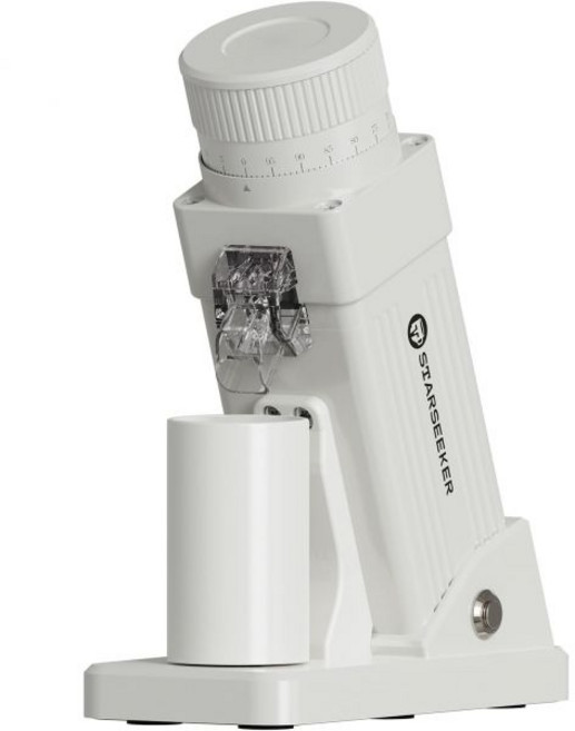 스타시커 E55 프로 전기 커피 그라인더 55mm 티타늄 원추형 버 전문가용 에스프레소 무단계 조절 및 정전기 방지 기술 가정용 사무실용 카페용 3089371, 화이트