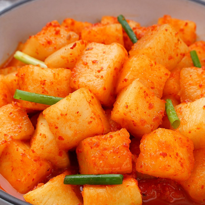 국내산 전라도 설렁탕 깍두기 석박지 김치 1kg~10kg, 깍두기 1kg