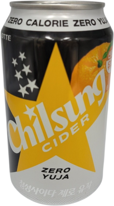 칠성사이다 제로 유자 355ml, 12개