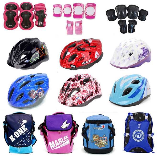 아동용 보호대 모음 헬멧 가방 인라인스케이트 자전거, 02_12_카트라이더 아동용 헬멧_레드, 1개