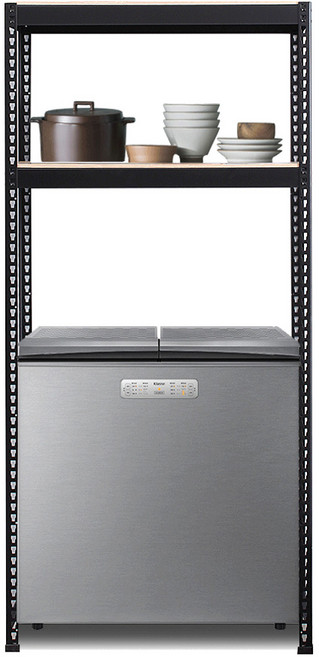 김치냉장고 선반, 1100mm x 500mm, 1800mm x 2단, 블랙, 1세트