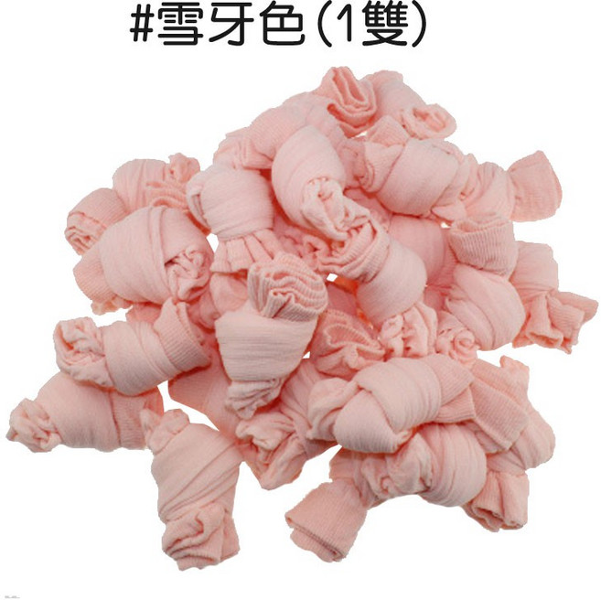 人魚朵朵 兒童糖果襪 雪牙色/黑/粉膚多色可選 3-10歲適用 彈性透氣輕薄隱形襪
