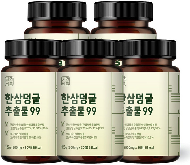 자연바름 한삼덩굴 추출물 어린이 청소년 초등 성인 키즈, 5개, 30정