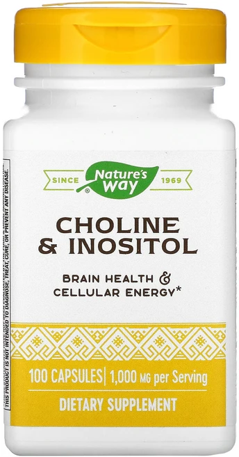 Nature's Way 콜린 & 이노시톨 캡슐 100정, Natures Way 콜린  이노시톨 캡슐 100정, 1개 - 쿠팡