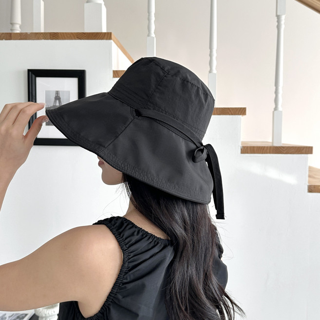 올끌레어 올인원 여성여름모자 와이드챙 버킷햇