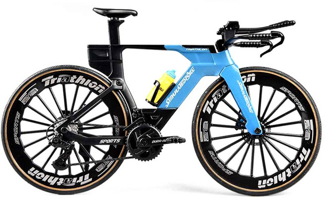 링비츠 자전거 모형 미니어처 다이캐스트 인테리어 장식품 BM11, 에어로 프레임-블루