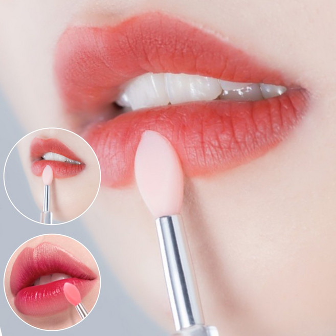 내입술을 촉촉하게 실리콘 립 브러쉬, 10개, 핑크