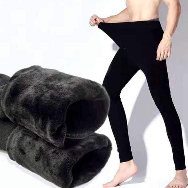 남성용 캠핑 낚시 기모 타이즈 융털 레깅스 han+53005bU