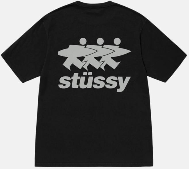 스투시 롱슬리브 긴팔 티셔츠 맨투맨 피그먼트 블랙 WORLDWIDE LS TEE PIGMENT DYED-BLK